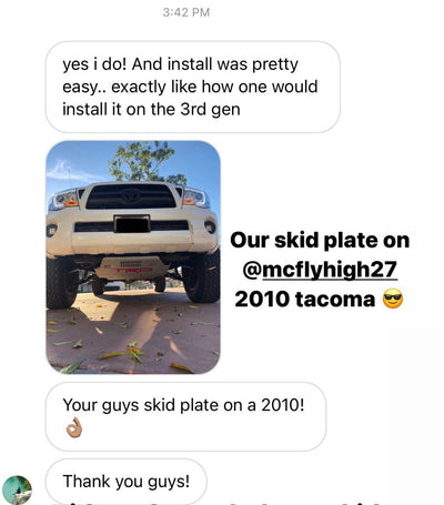 Faux TRD Skid Plate fit 2nd + 3rd gen Tacoma