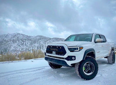 Smoked White Raptor Lights for Toyota Tacoma TRD Pro Grill 2016-2021